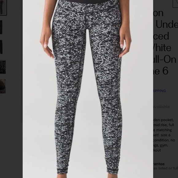 lululemon Wunder Under 111 HR 30” legging in Iced Wave sz 6 - Picture 3 of 8